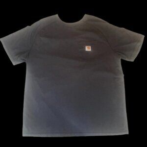 Men's Gray Carhartt T Shirt Size XL Short Sleeve Tee Front Pocket